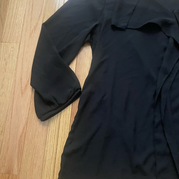 LOFT Black Long Sleeve Blouse Size Large - Picture 6 of 6